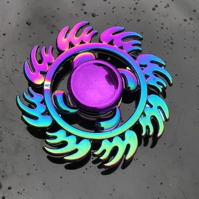 Rainbow Metal Finger Spinner Toy