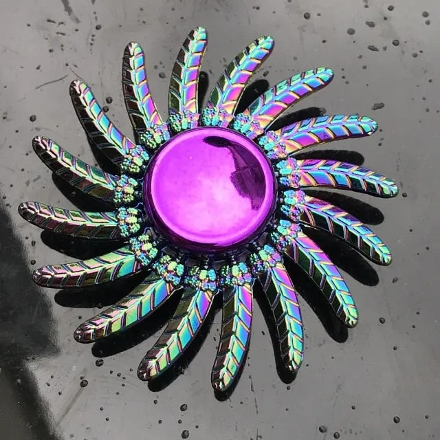 Rainbow Metal Finger Spinner Toy