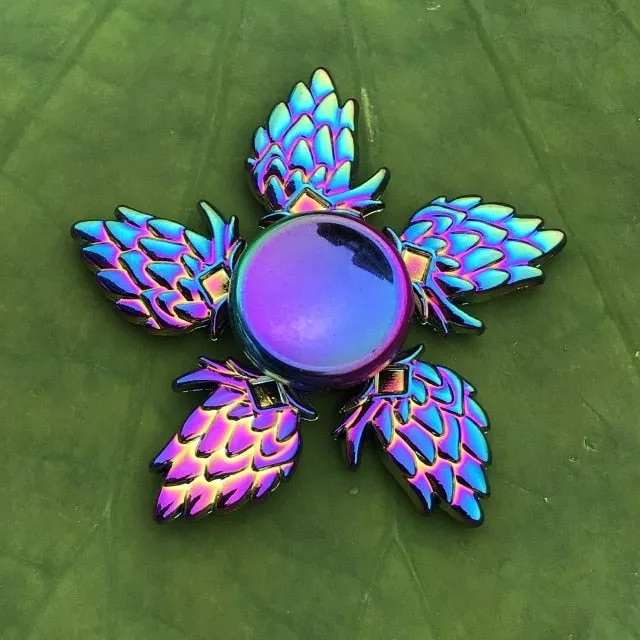 Rainbow Metal Finger Spinner Toy