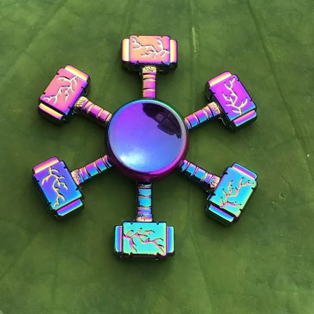 Rainbow Metal Finger Spinner Toy