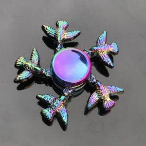 Rainbow Metal Finger Spinner Toy