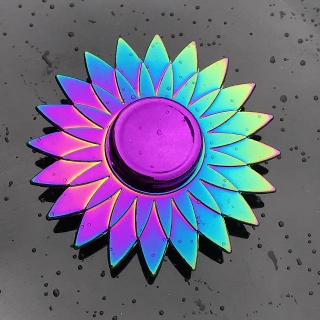 Rainbow Metal Finger Spinner Toy