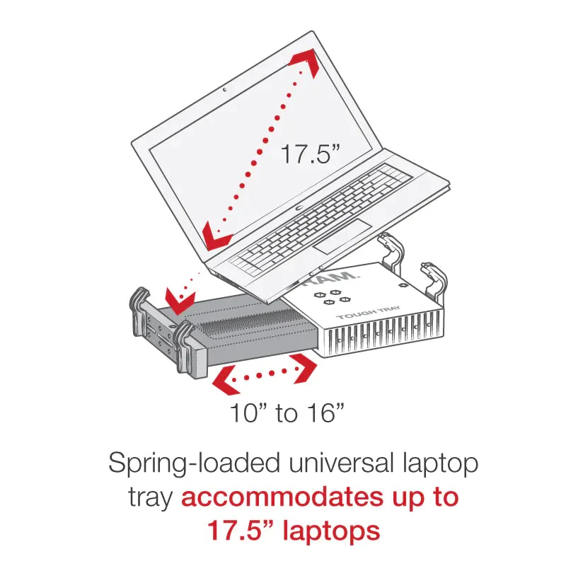 RAM® Universal Drill-Down Vehicle Laptop Mount (RAM-VBD-122-SW1)