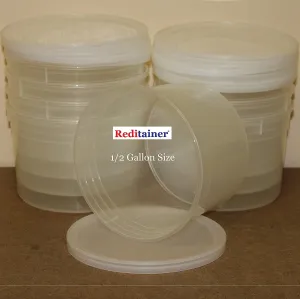 Reditainer Deli Food Storage Containers with Lid, 64-Ounce, 8-Pack