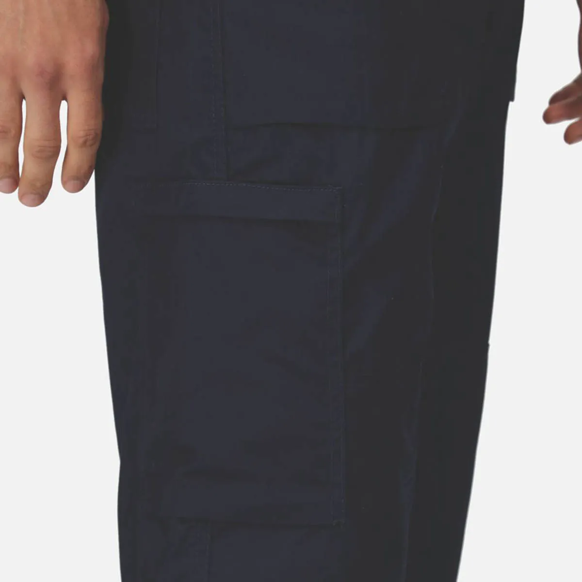 Regatta Mens Work Trousers Navy Water-Repellent Finish Pockets 34" W 33" L