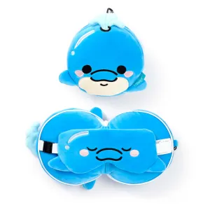 Relaxeazzz Travel Pillow & Eye Mask  - Blu the Dolphin