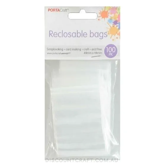 Resealable Bag 44x44mm 100pk