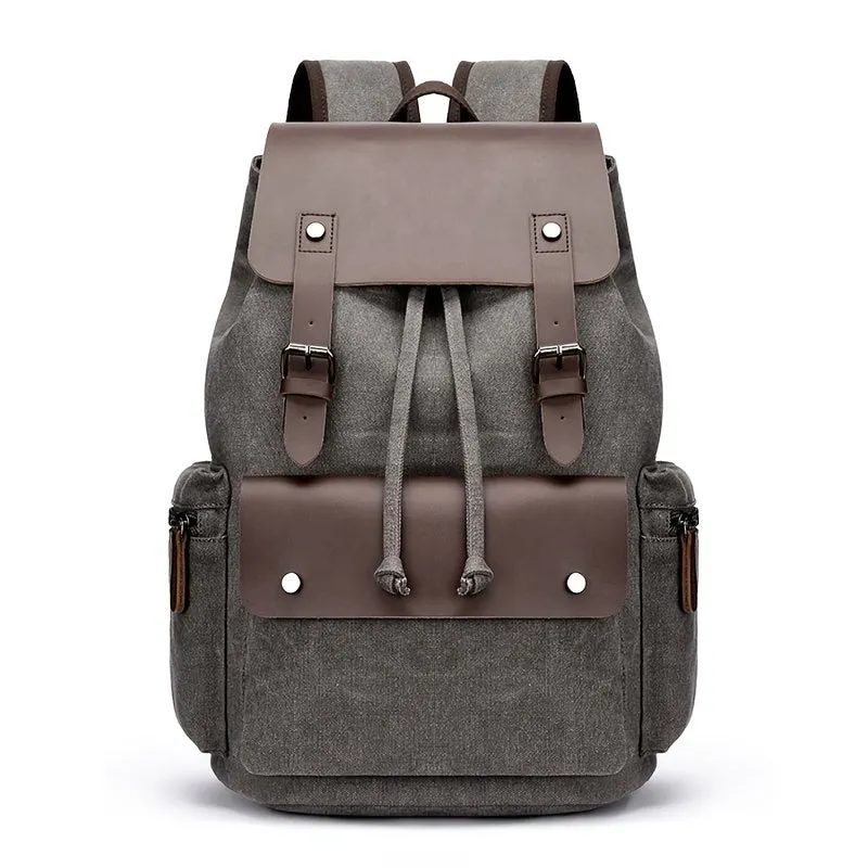 Retro Canvas Computer Bag Backpack Student School Bag Casual Backpack
