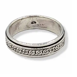 Ring Spinner Celtic Sterling Silver