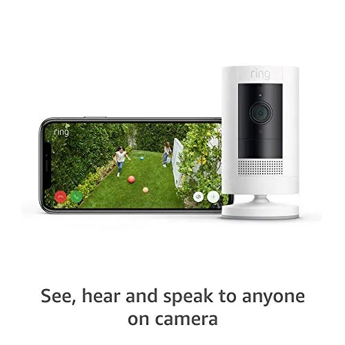 Ring Stick Up Cam Battery 2-Pack with Echo Show 5 (Charcoal)