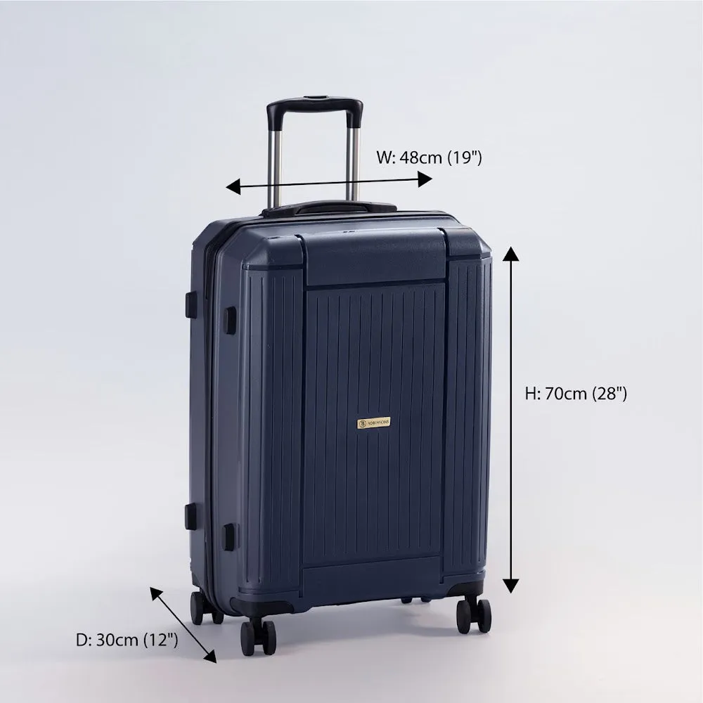 Robinsons Classic Large 28" Luggage - Hardside PP Extra Durable Quality - Navy
