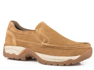 Roper Men's Maverick Shoe - Tan Suede