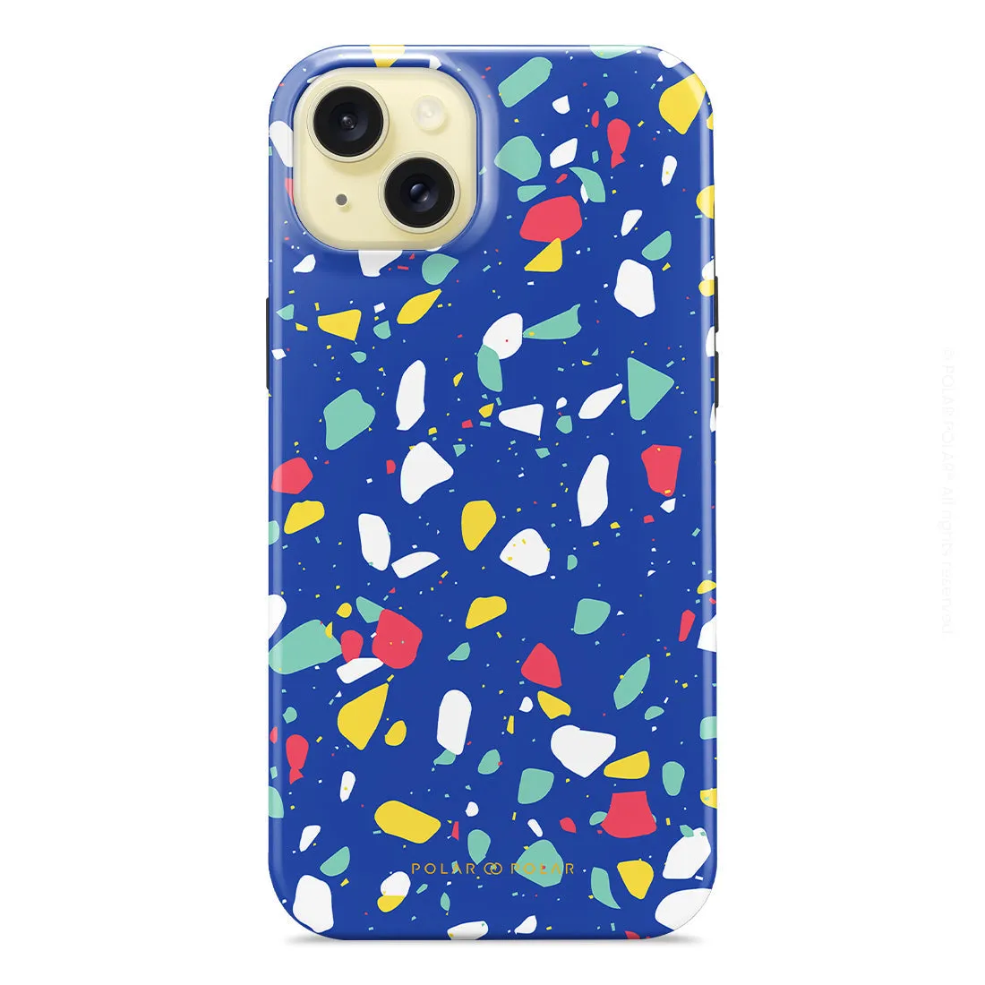 Royal Blue Terrazzo Custom - iPhone 15 Plus Case