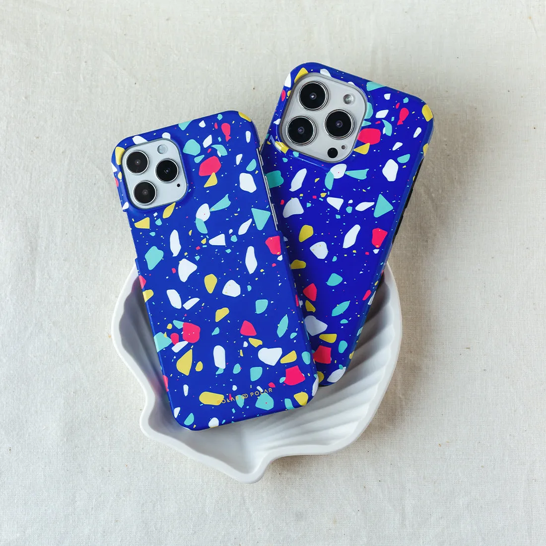 Royal Blue Terrazzo - Custom Samsung Galaxy S23 Plus 5G Case