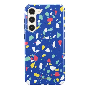 Royal Blue Terrazzo - Custom Samsung Galaxy S23 Plus 5G Case