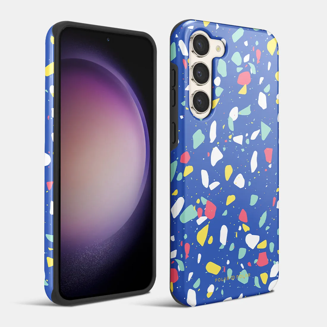 Royal Blue Terrazzo - Custom Samsung Galaxy S23 Plus 5G Case