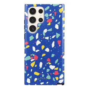 Royal Blue Terrazzo - Custom Samsung Galaxy S24 Ultra Case