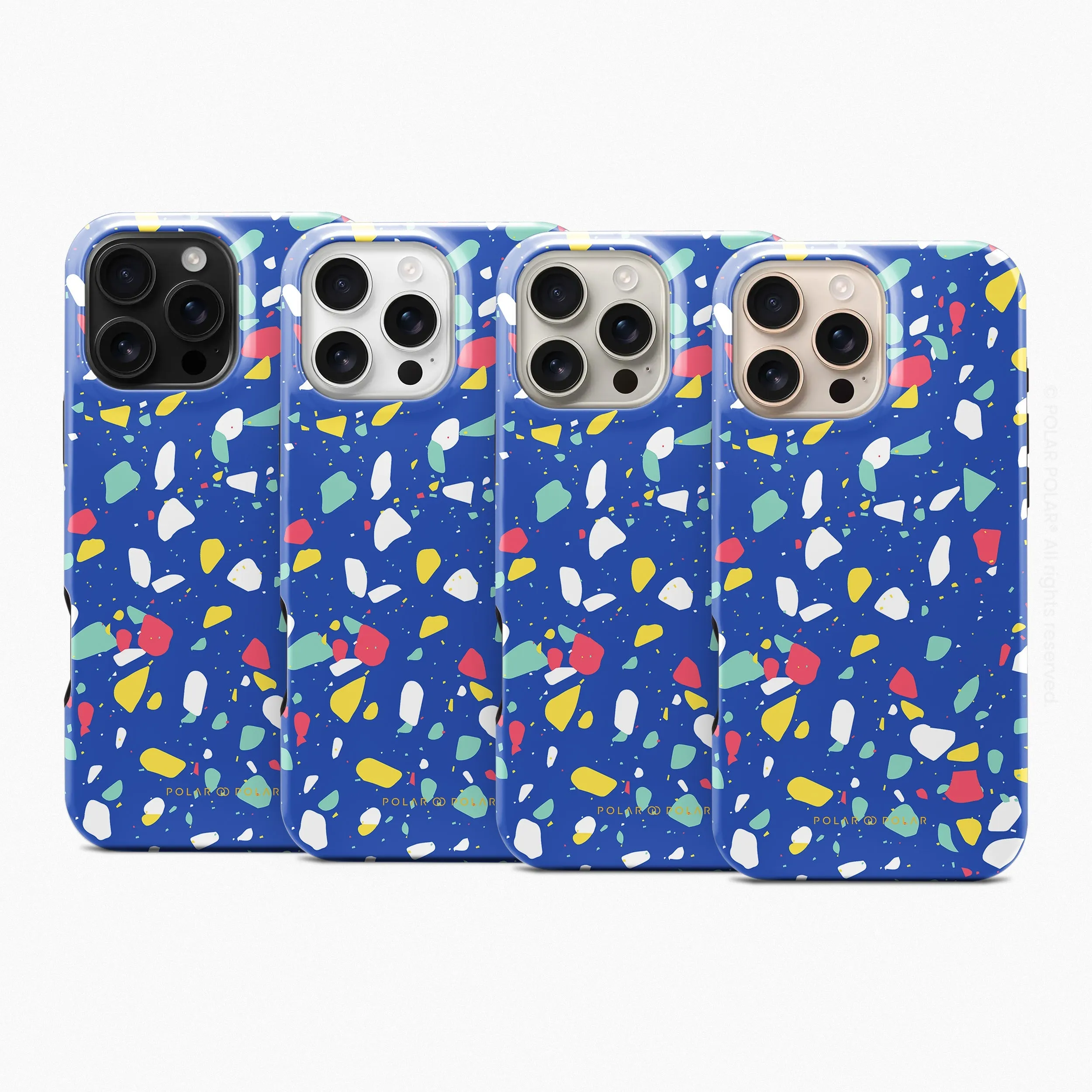 Royal Blue Terrazzo - iPhone 16 Pro Max Case