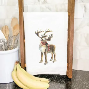 Santa's Reindeer - Customizable Cotton Tea Towel