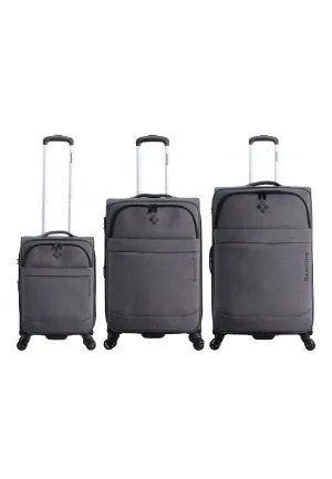 Saxoline 2 Tone Soft Luggage / Trolley / Suitcase Gray