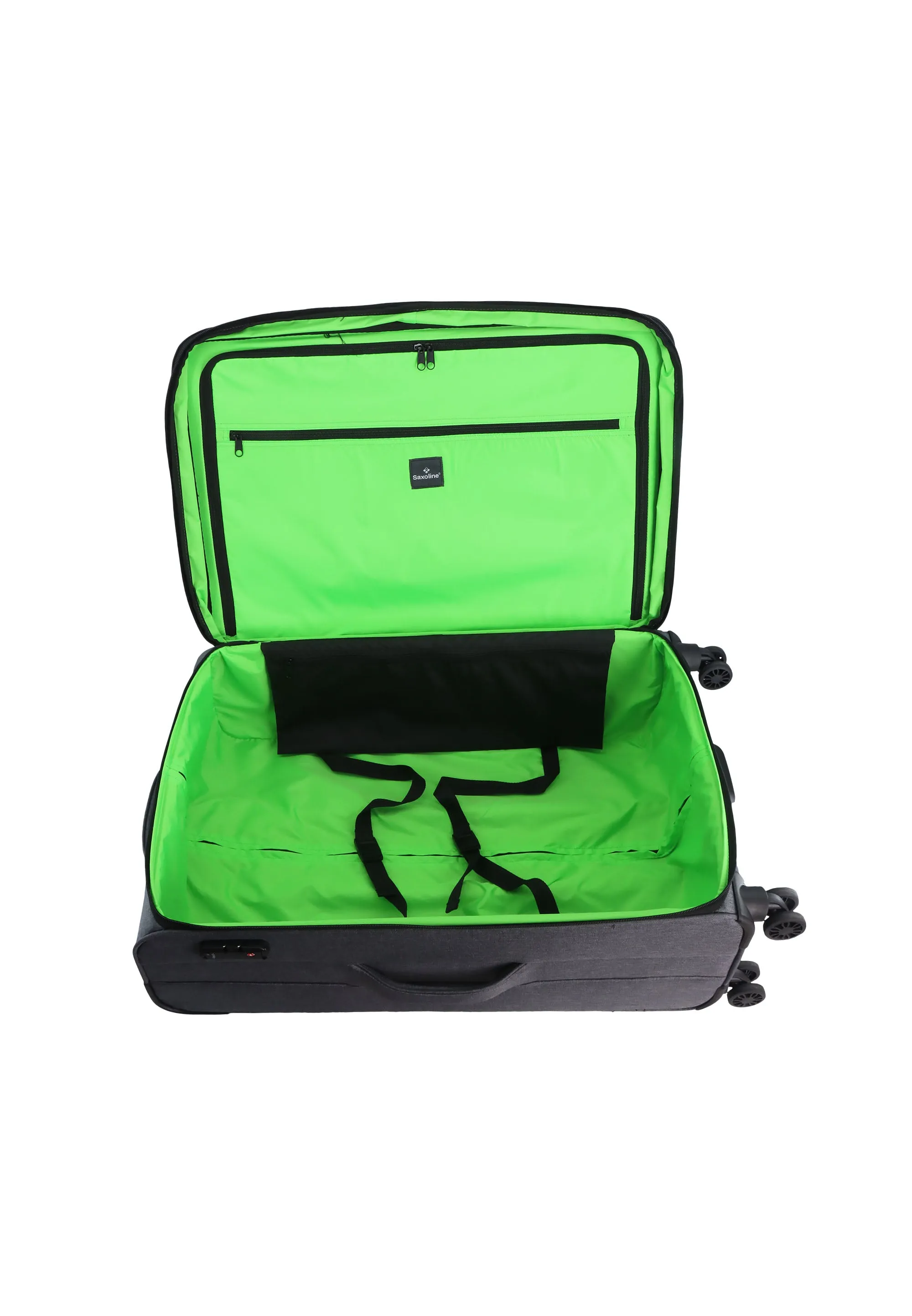 Saxoline 2 Tone Soft Luggage / Trolley / Suitcase Gray