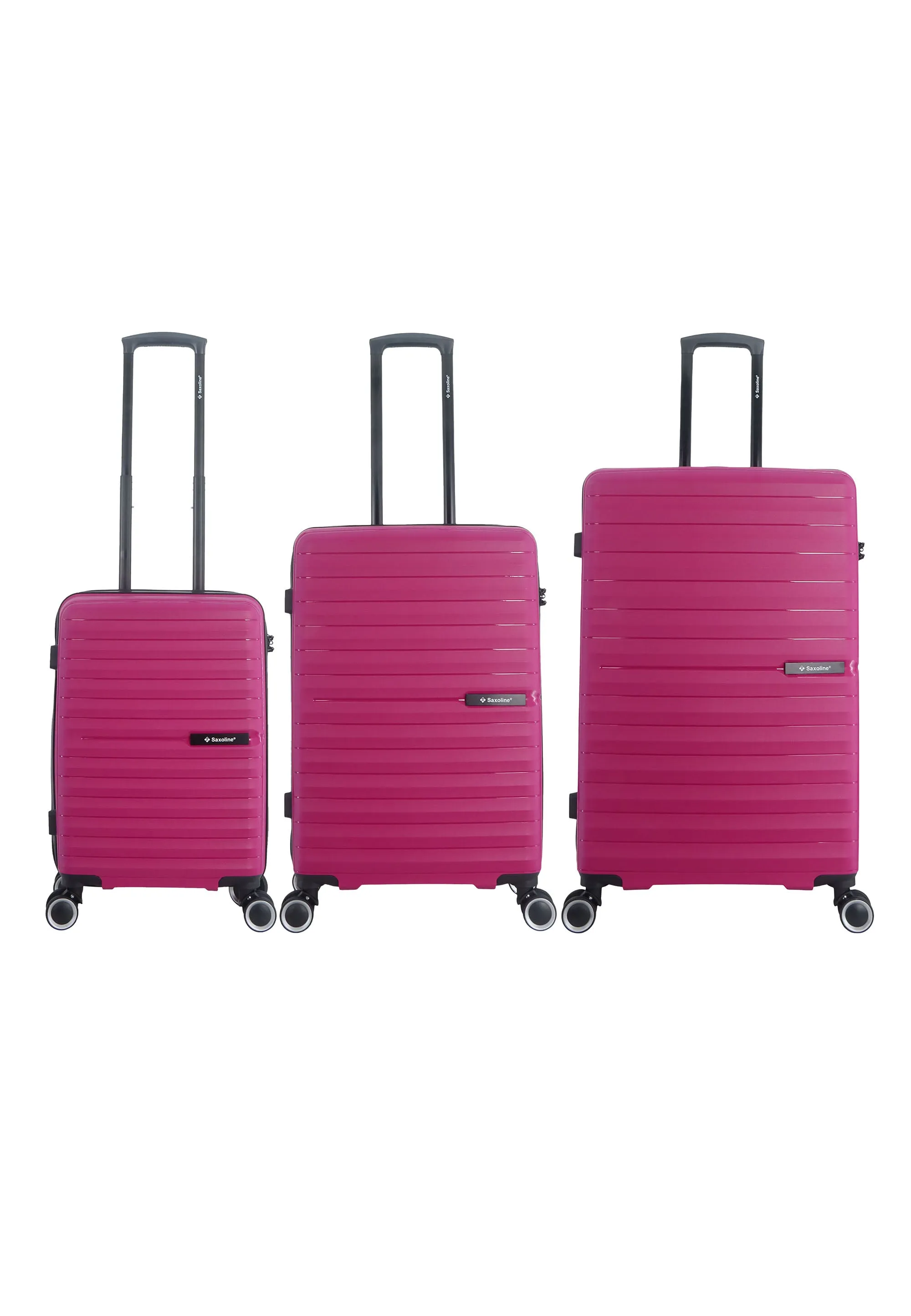 Saxoline Fiesta Hard Luggage / Trolley / Suitcase  Fuchsia