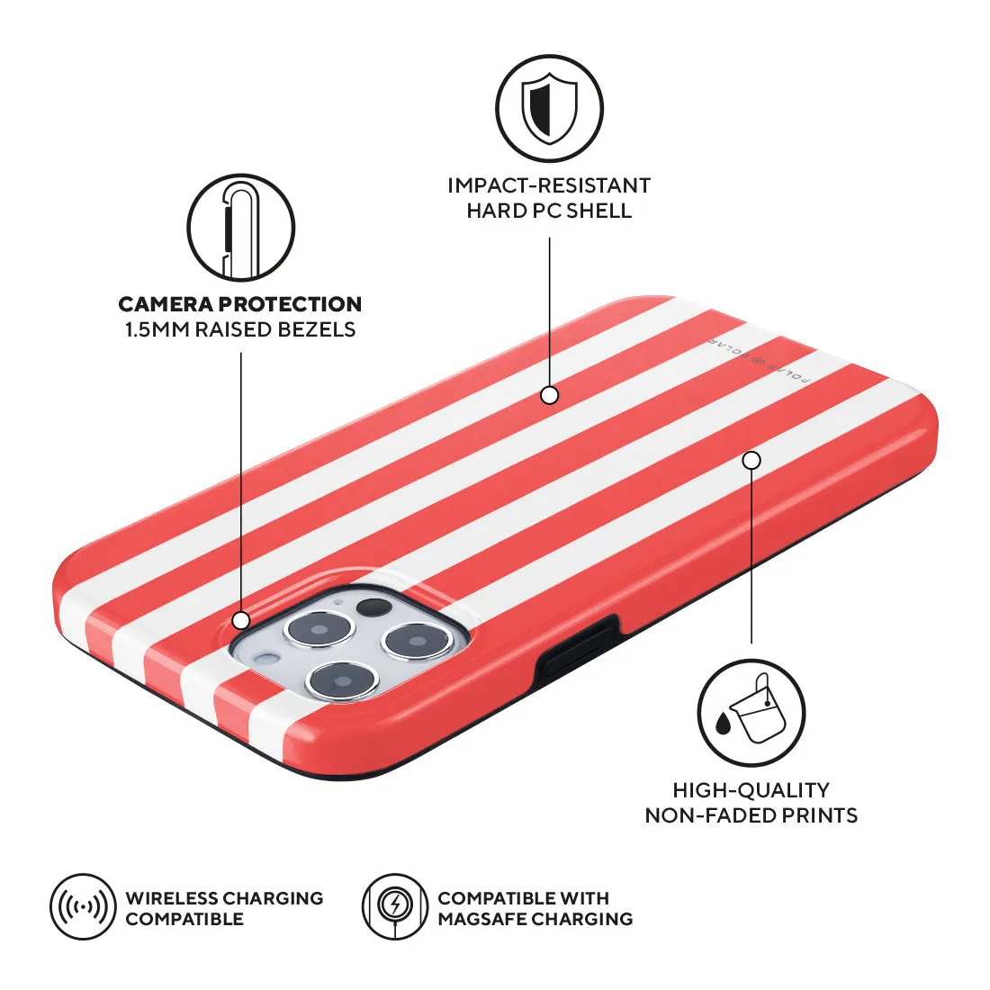 Scarlet Stripe Custom - iPhone 12 Pro Max Case