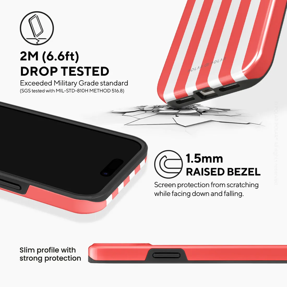 Scarlet Stripe Custom - iPhone 15 Plus Case