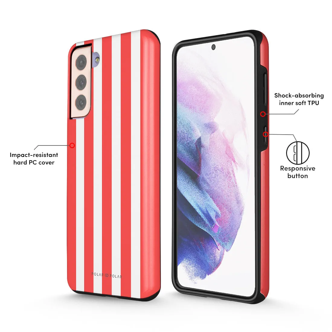 Scarlet Stripe Custom - Samsung Galaxy S21 Plus 5G Case