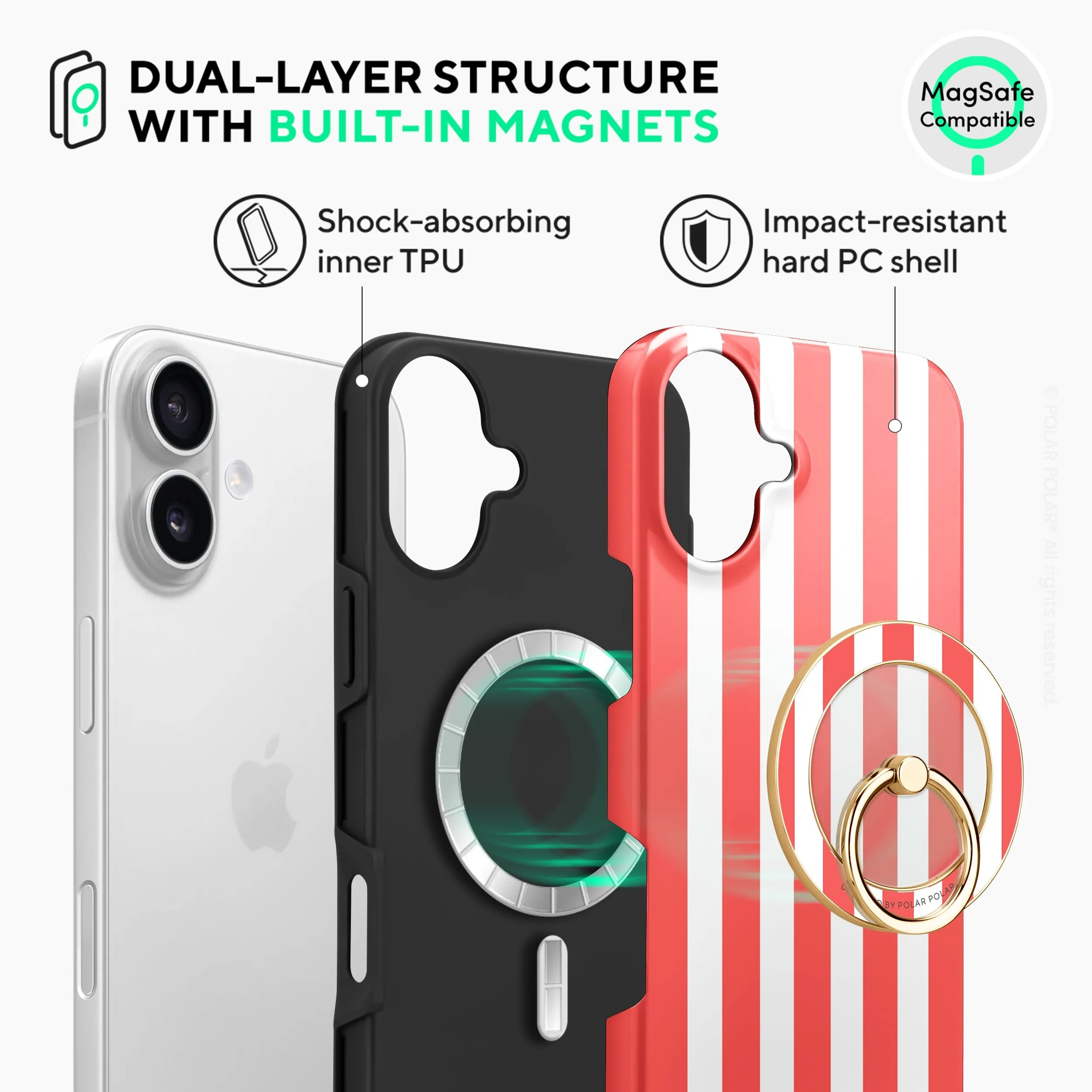 Scarlet Stripe - iPhone 16 Case