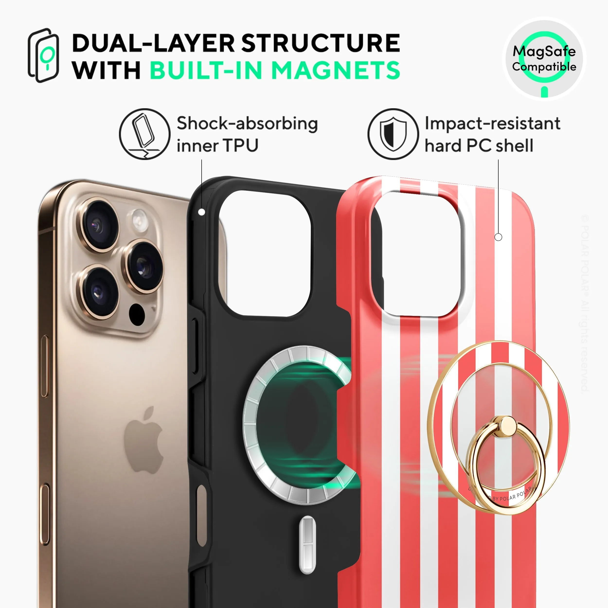 Scarlet Stripe - iPhone 16 Pro Max Case