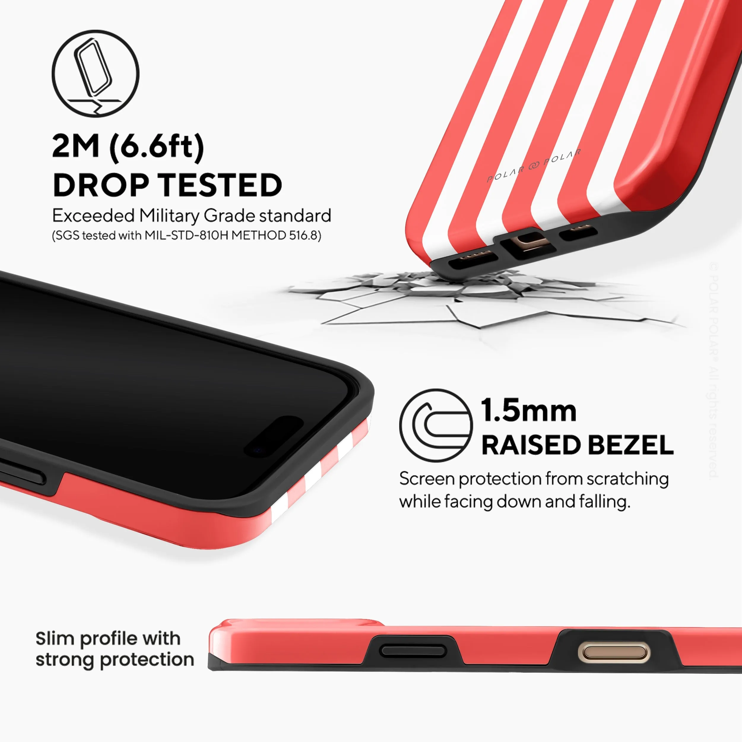 Scarlet Stripe - iPhone 16 Pro Max Case