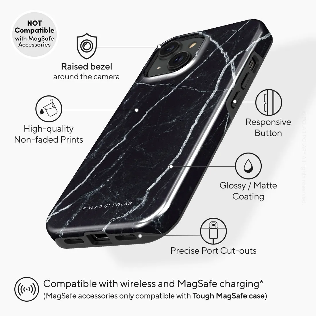 Secret Dark Custom - iPhone 15 Case