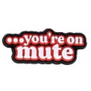 SHOE CHARMS - YOU'RE ON MUTE