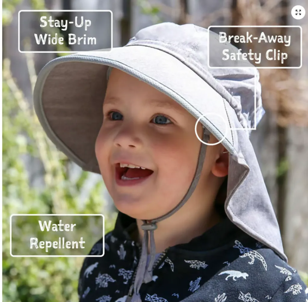 Size M (6-24m): Jan & Jul Aqua Dry Adventure Hat -LAVENDER
