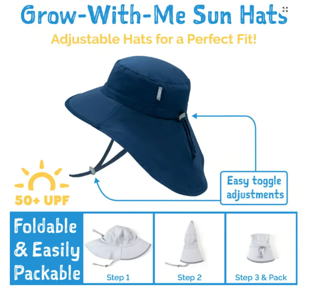 Size M (6-24m): Jan & Jul Aqua Dry Adventure Hat -LAVENDER