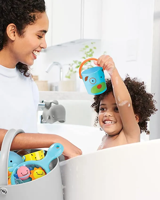Skip Hop Explore & More Zoo Stack & Pour Buckets - Stack & Pour Buckets- CCC