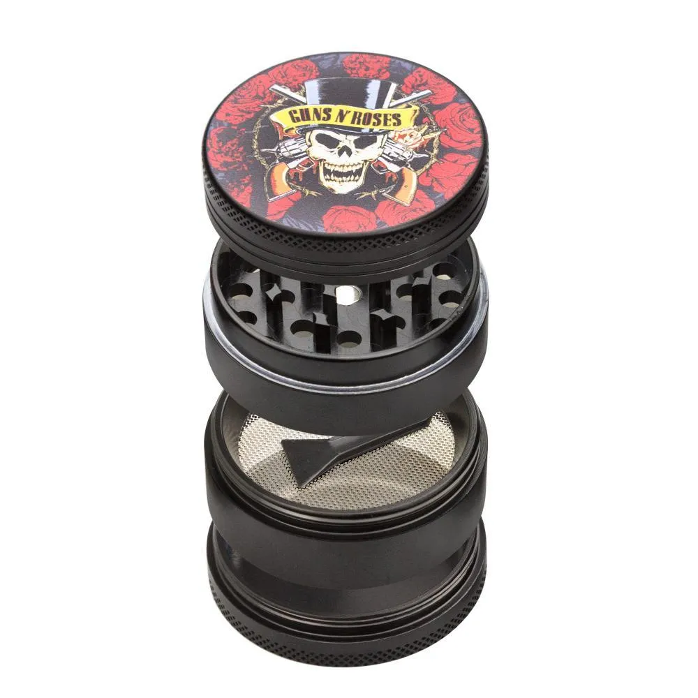 Skulls & Pistols Guns N’ Roses Grinder – 50mm 4 Part Grinder - 1 Count)