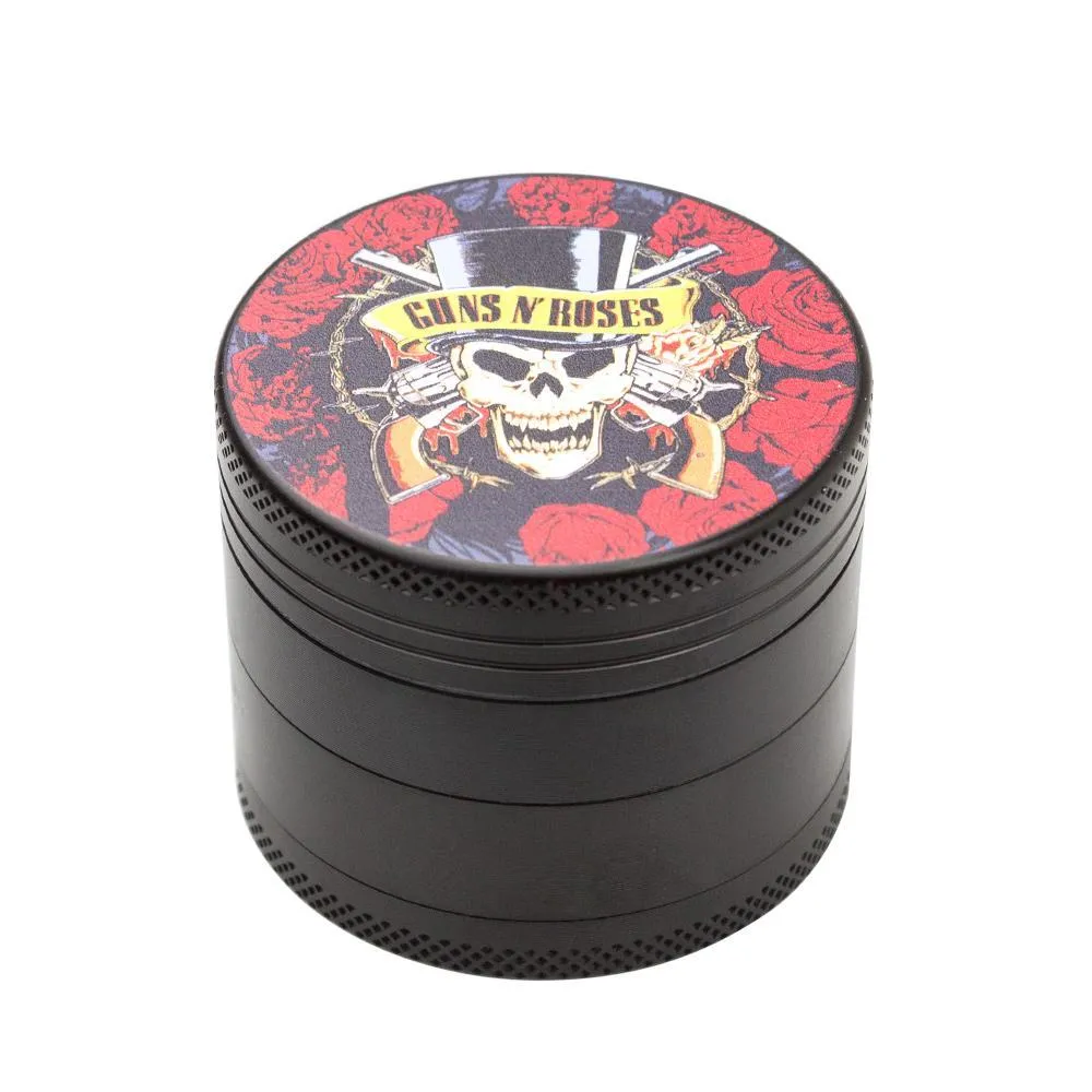 Skulls & Pistols Guns N’ Roses Grinder – 50mm 4 Part Grinder - 1 Count)