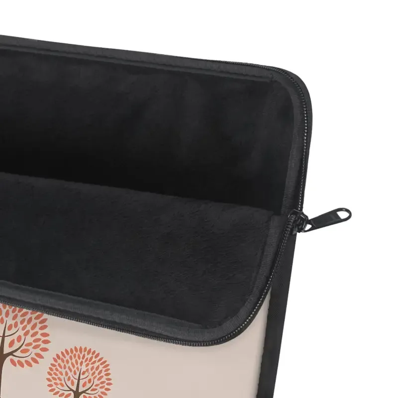 Sleek Black Laptop Sleeve with Nylon Zipper