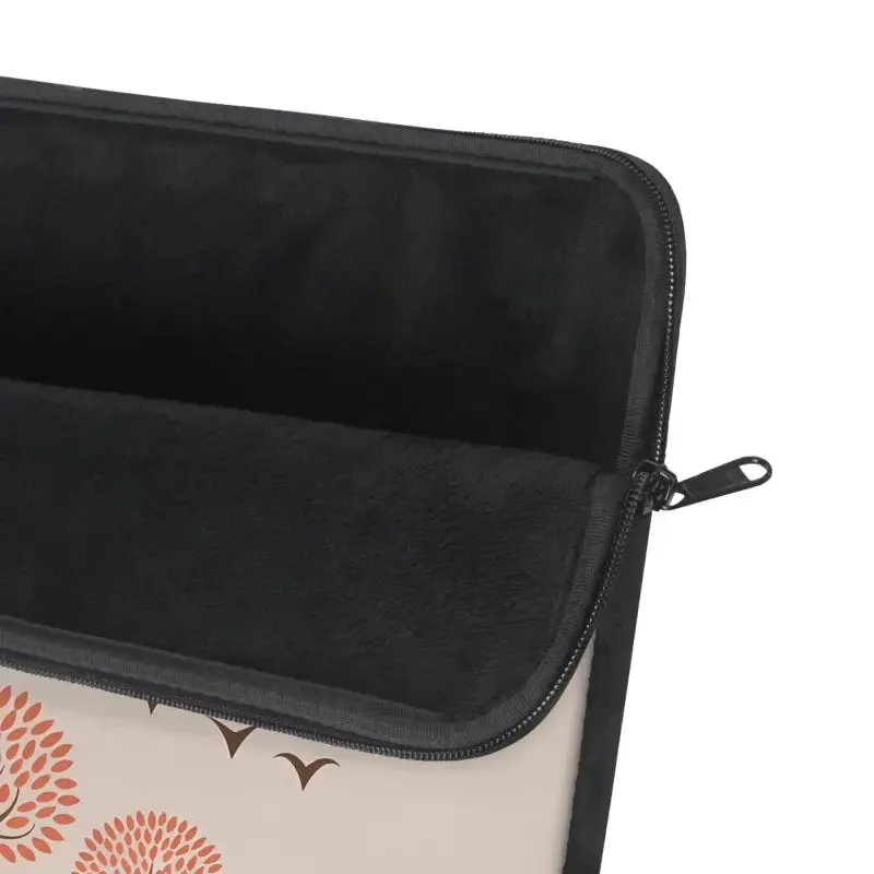 Sleek Black Laptop Sleeve with Nylon Zipper