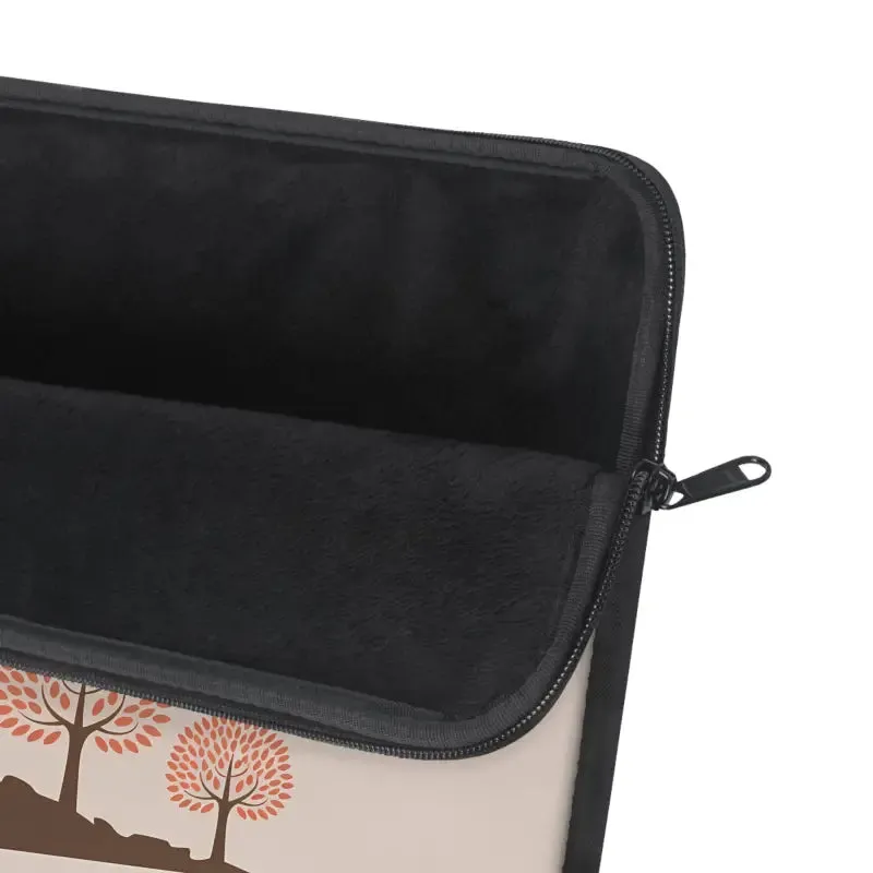 Sleek Black Laptop Sleeve with Nylon Zipper