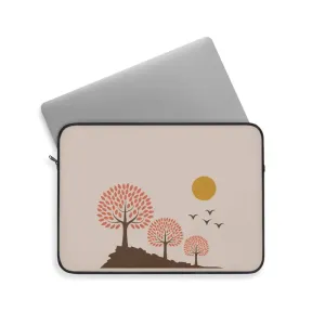 Sleek Black Laptop Sleeve with Nylon Zipper