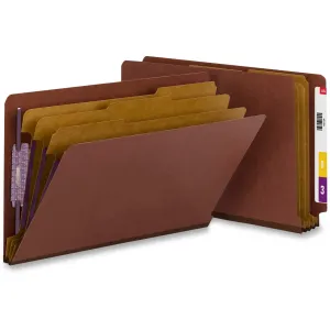 Smead End Tab Classification Folders with SafeSHIELD® Coated Fastener Technology