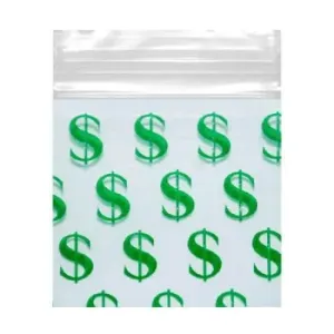Smell Proof Bags - Dollar Sign $ Pack 1k