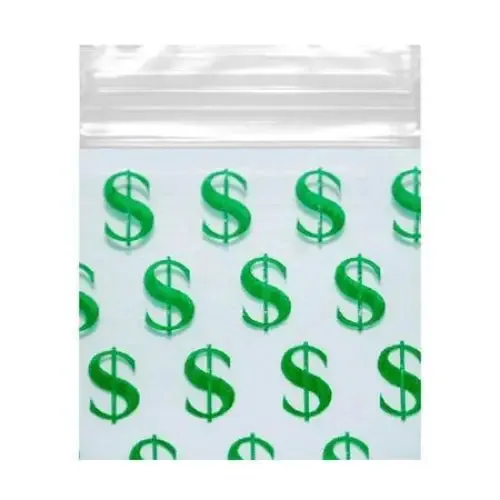 Smell Proof Bags - Dollar Sign $ Pack 1k