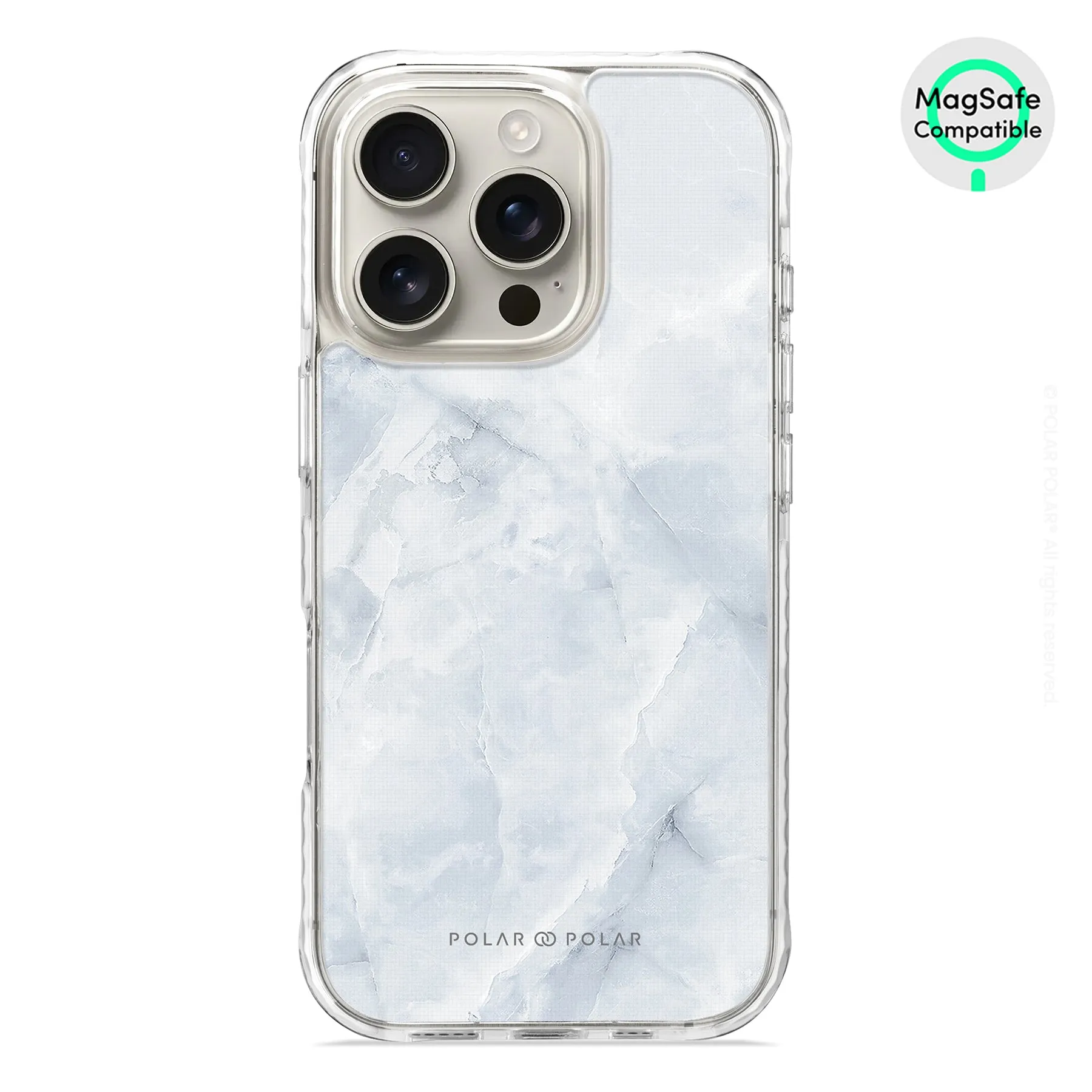 Snow Mountain - iPhone 16 Pro Clear Bumper MagSafe Case