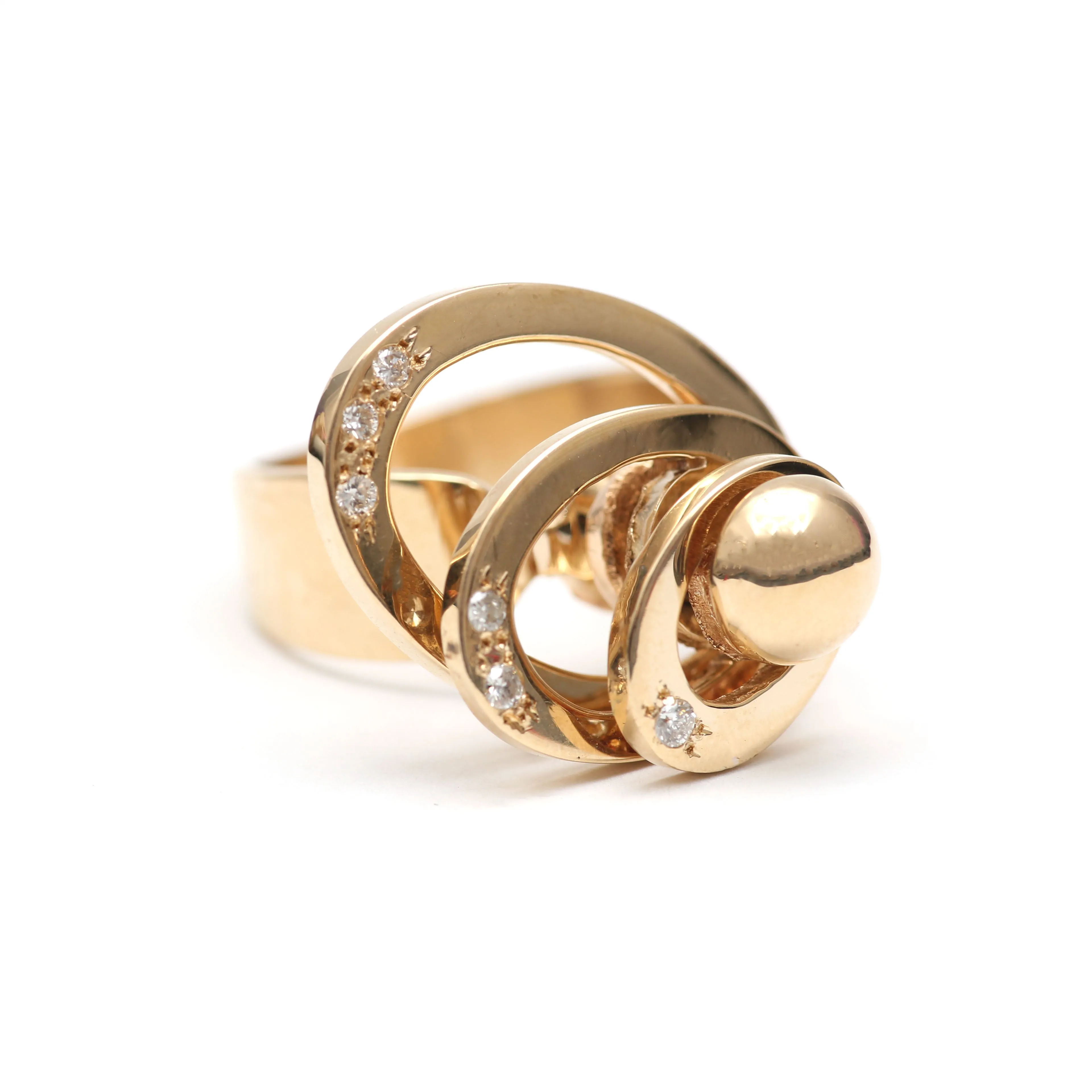 SOLD* 14k Three-Tiered Spinner Ring