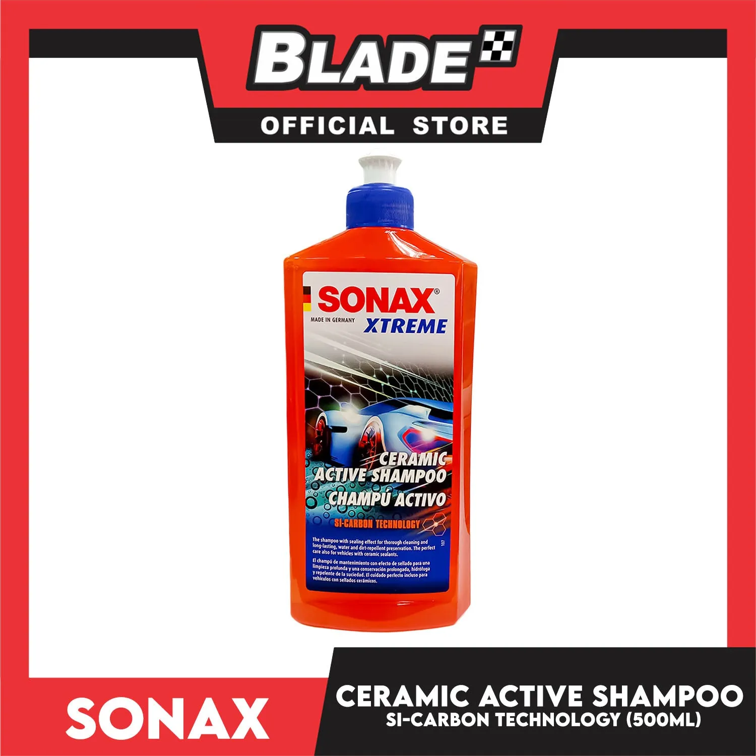 Sonax Xtreme Ceramic Active Shampoo 500ml SI-Carbon Technology