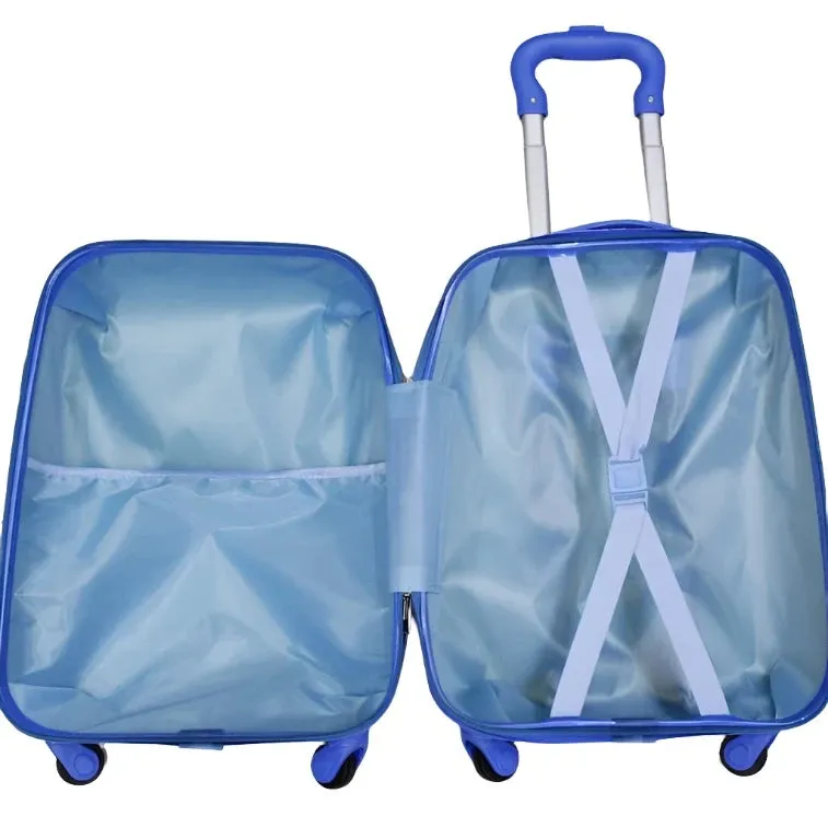 Spider Man 4 Wheels Children Kids Luggage Travel Bag / Suitcase 16 Inches